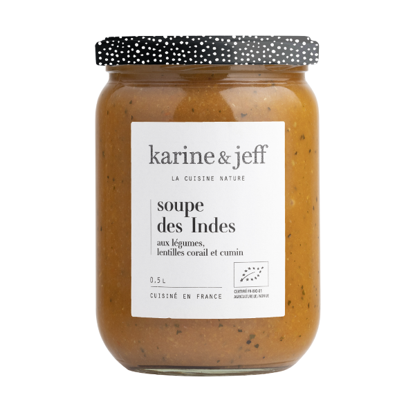 Soupe des indes aux légumes lentilles corail et cumin - 1