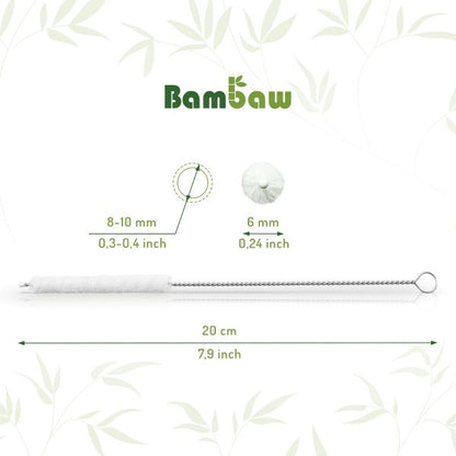 Bambaw -- Brosses à pailles en coton  x 50