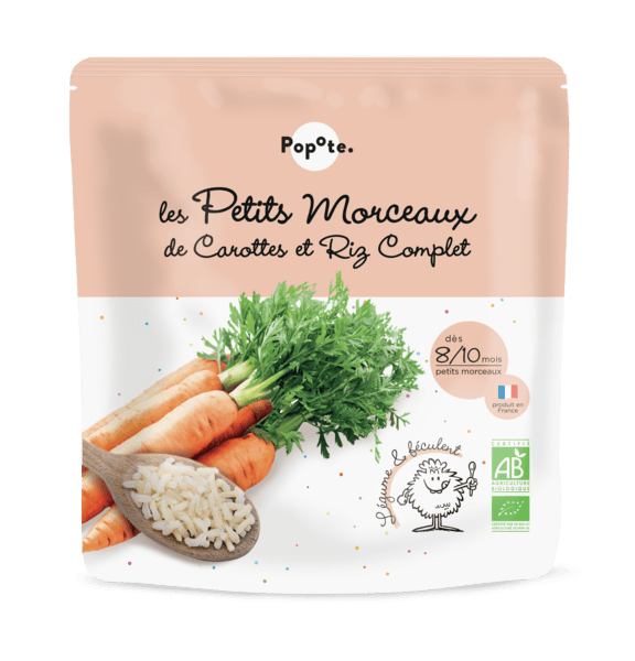 Les petits morceaux - carottes & riz complet - 1