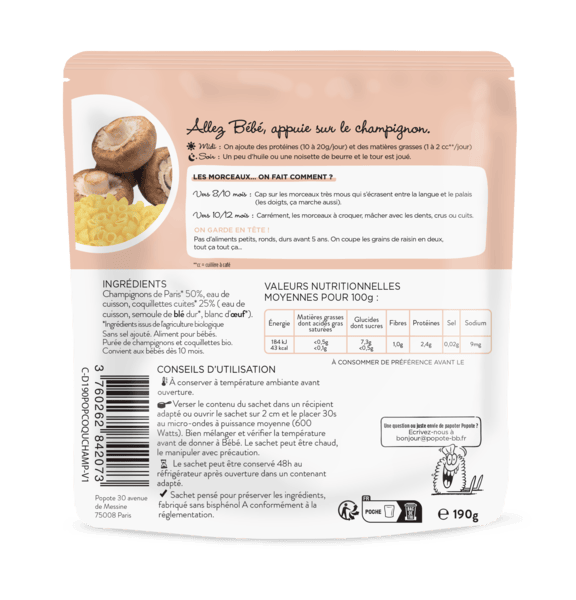 Les petits morceaux - champignons et coquillettes - 2