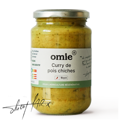 Omie -- Curry de pois chiches bio (pois chiches, légumes français) - 340 g