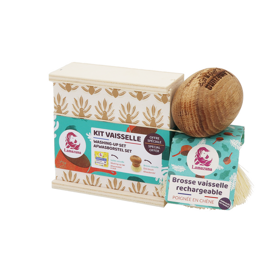 Lamazuna -- Kit vaisselle brosse vaisselle et solide vaisselle - 125 g