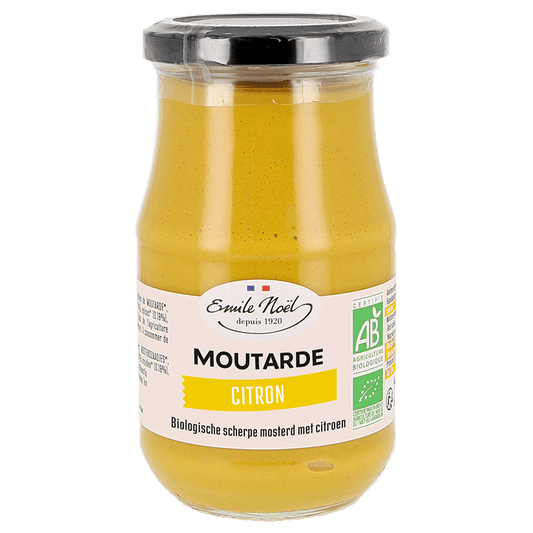 émile Noël -- Moutarde forte au citron bio - 200 g